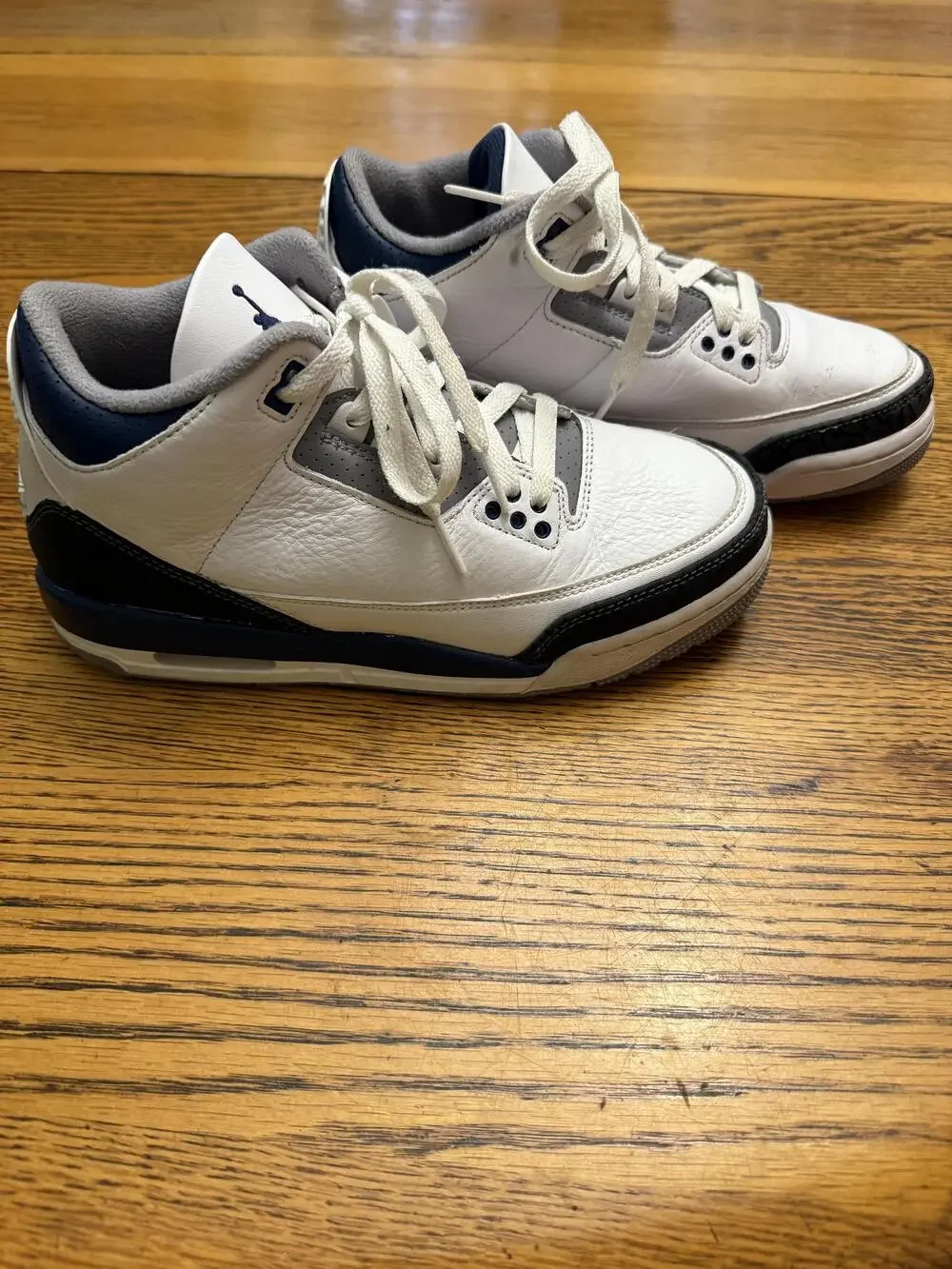 Air Jordan 3 Retro Shoes Mens Size 6.5Y OG Midnight Navy DM0967-140 Sneakers